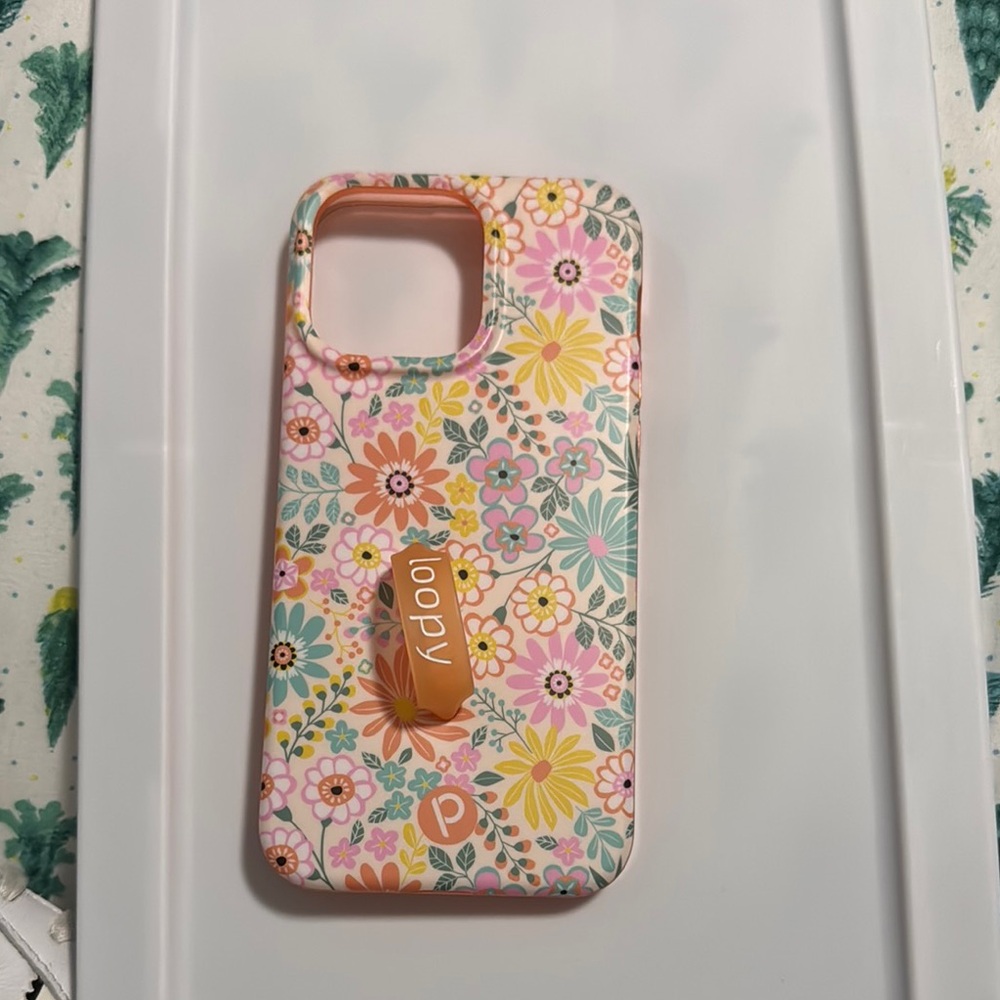 Loopy Case Floral Phone Case - Pink righty
